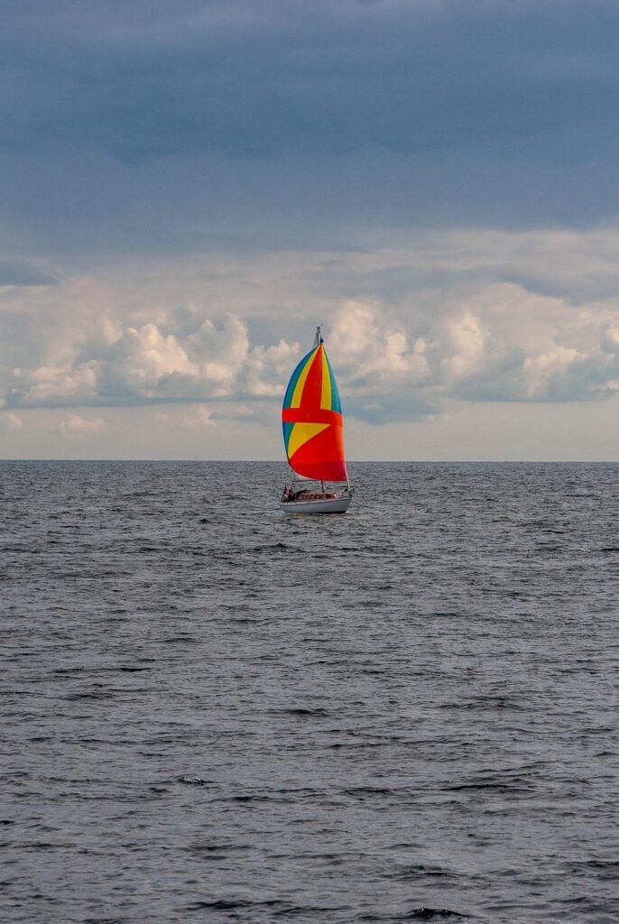 sailboat, ocean, sea, sailing, ship, yacht, nature
